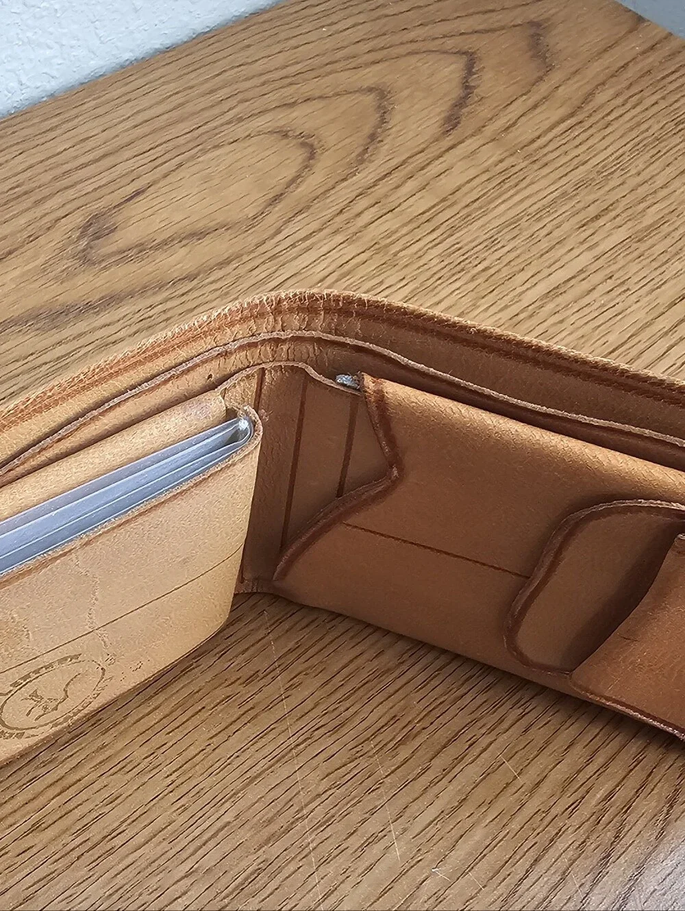 Yeo Cangaro Leather Hand Tooled Mexico Wallet Kangaroo Aztec Desert Cactus Mens